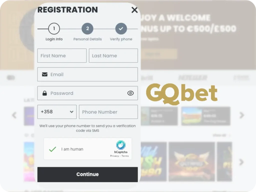 Casino GQ bet Registration