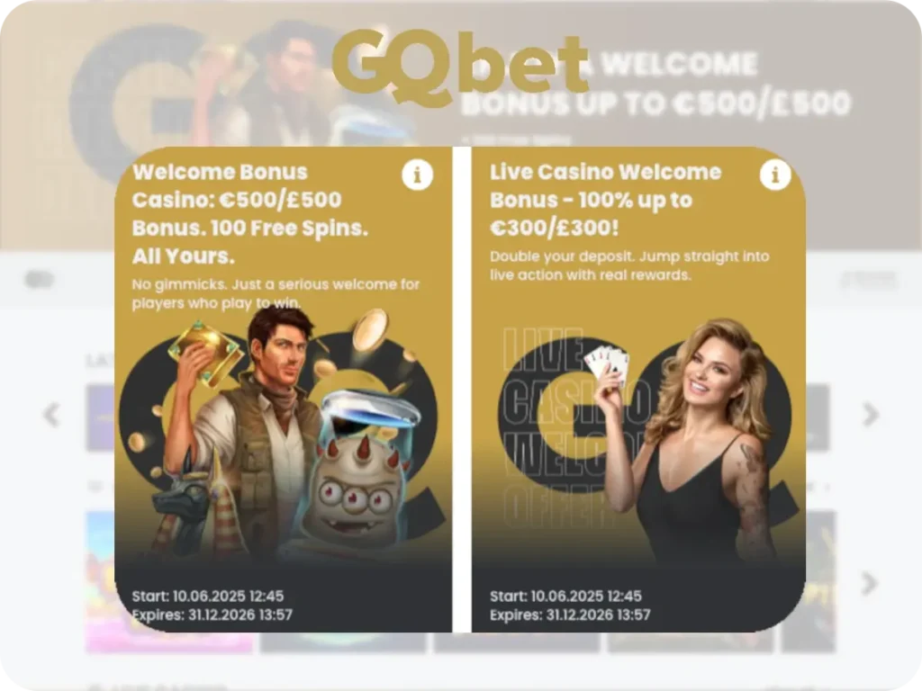 GQ bet Welkomstbonus